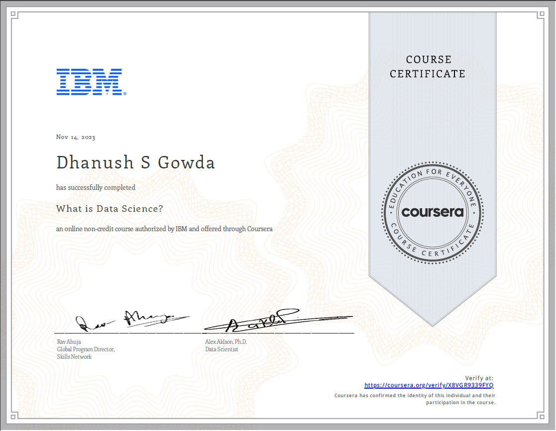 What is Data Science by Coursera